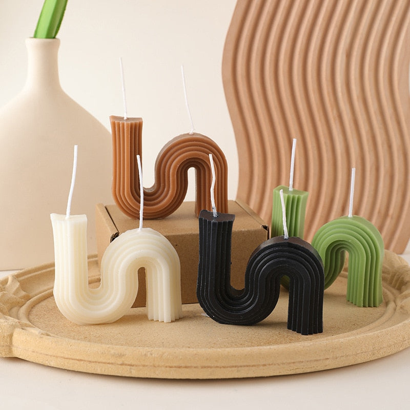 Decorative Candles with Unique Shapes and Scents