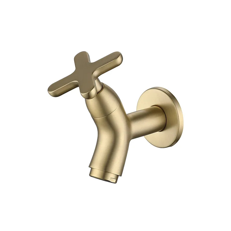 Stylish Brass Wall Tap – Perfect for Bathrooms and Outdoor Spaces