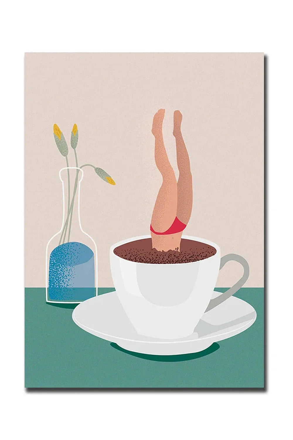 Good Morning Coffee Art Poster on Canvas