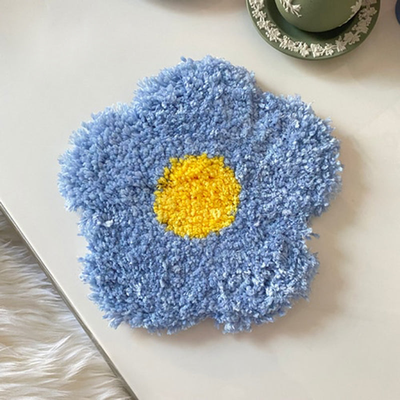 Handmade Flower Coaster and Mat - Soft and Colourful