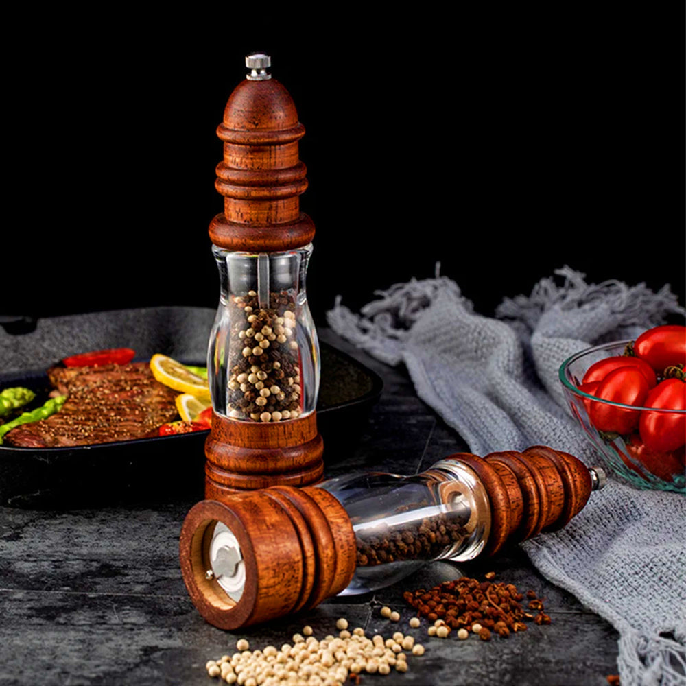 SavoraGrind Wooden Salt and Pepper Mills - Sustainable Design for Kitchen and Table