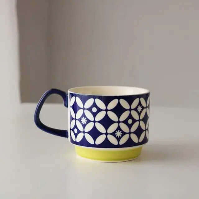 Retro Ceramic Coffee Cups - Available in 8 Unique Designs