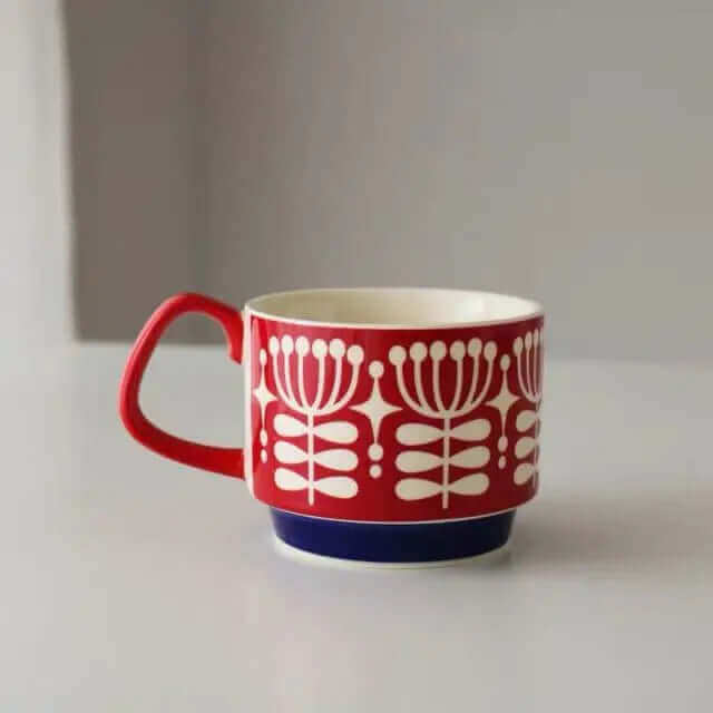 Retro Ceramic Coffee Cups - Available in 8 Unique Designs