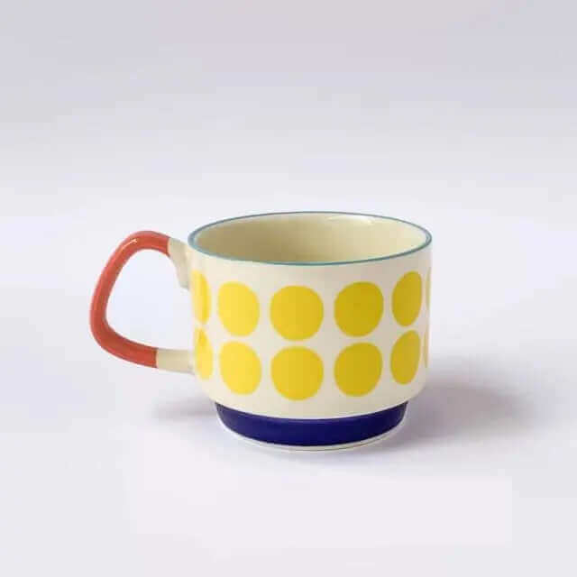 Retro Ceramic Coffee Cups - Available in 8 Unique Designs