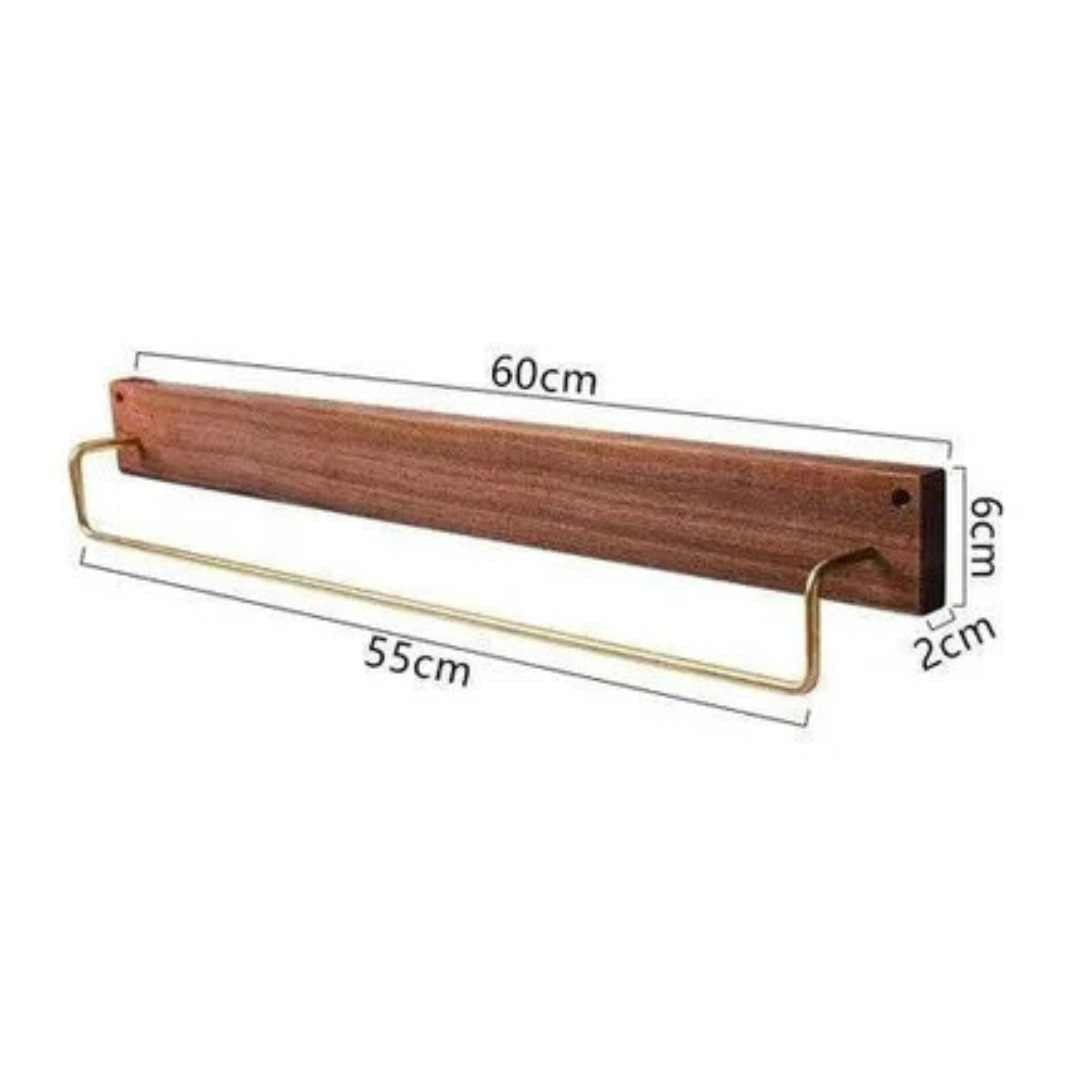 Wooden Towel Rack - Eco-Friendly Wood - Easy Installation