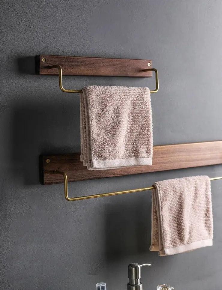 Wooden Towel Rack - Eco-Friendly Wood - Easy Installation