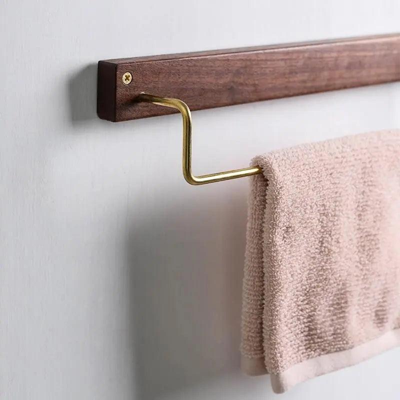 Wooden Towel Rack - Eco-Friendly Wood - Easy Installation