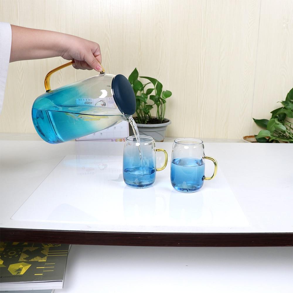 Blue Gradient Glass Set – Carafe with Glasses for Summer Use