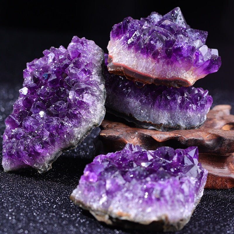 Purple Crystal Stone - Unique Natural Stone for Decoration