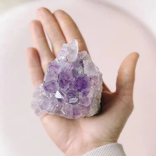 Purple Crystal Stone - Unique Natural Stone for Decoration