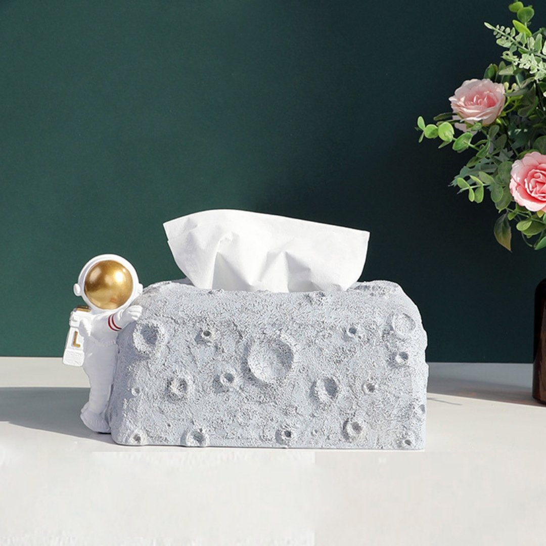 Astronaut Tissue Box Holder – Space Décor for Small and Large Tissues