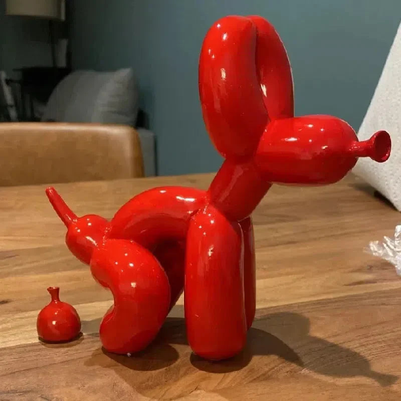 Playful Balloon Dog Figurine - Unique Home Decor