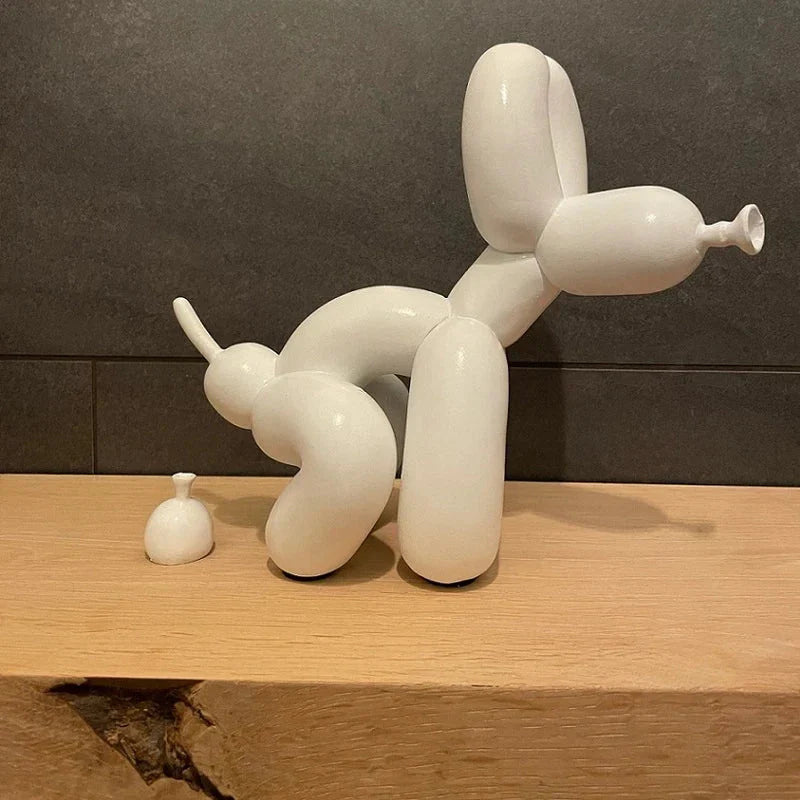 Playful Balloon Dog Figurine - Unique Home Decor