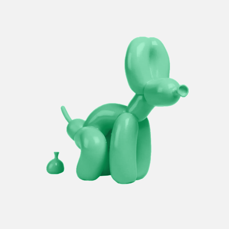 Playful Balloon Dog Figurine - Unique Home Decor