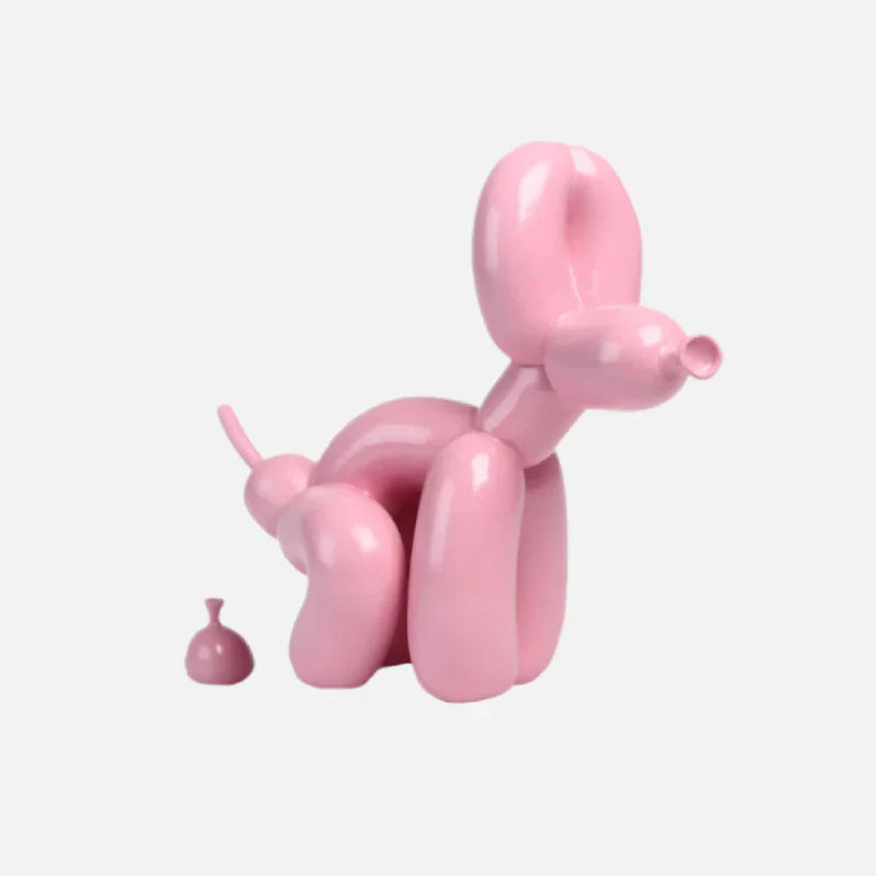 Playful Balloon Dog Figurine - Unique Home Decor