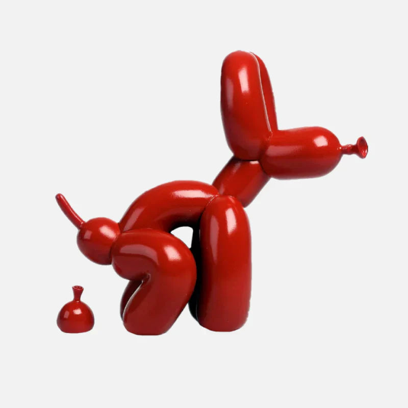 Playful Balloon Dog Figurine - Unique Home Decor