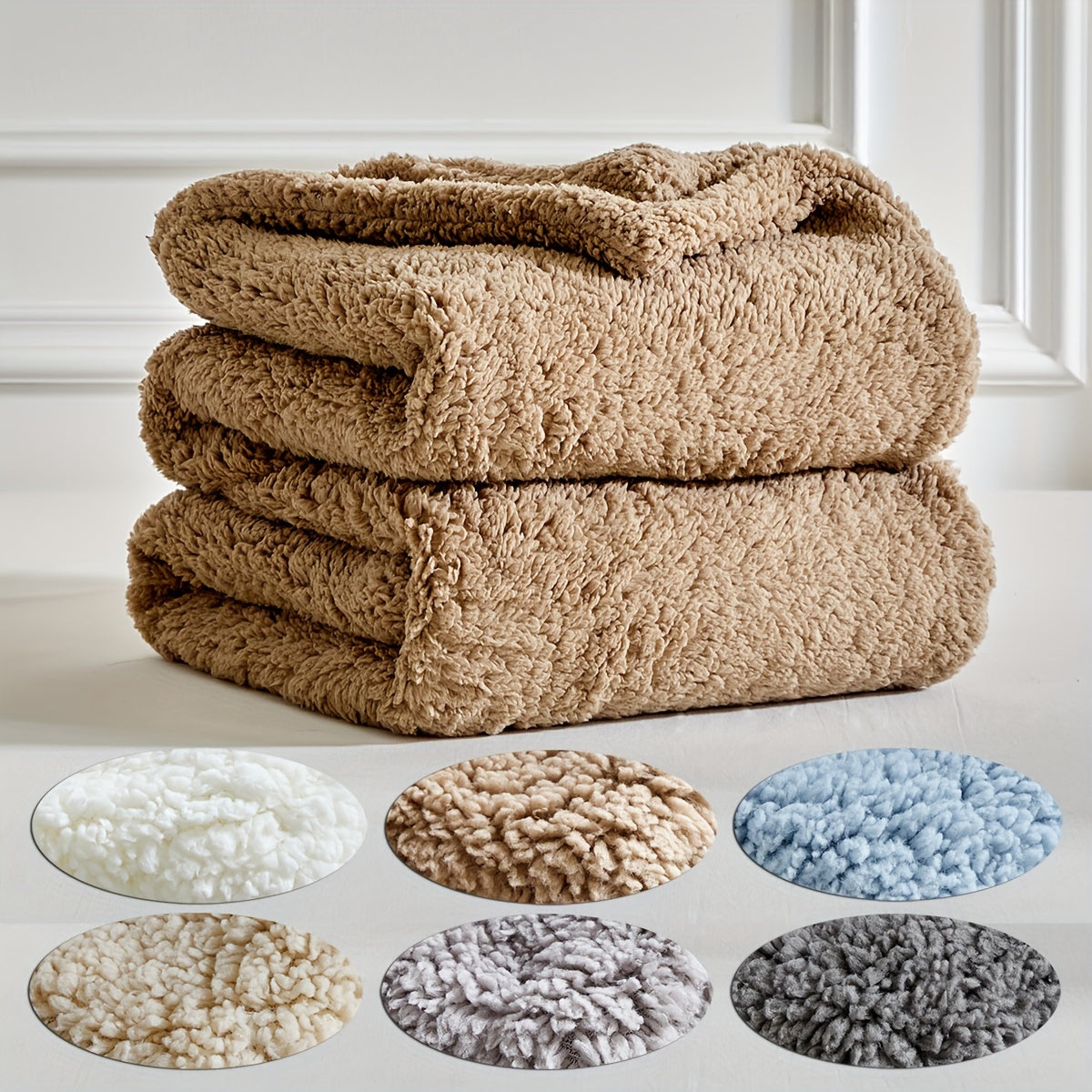 Sherpa Fleece Blanket - Luxe Soft Warm Blanket