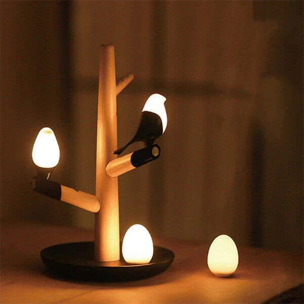 Oak Table Lamp with Motion Sensor – ELONE Lamp