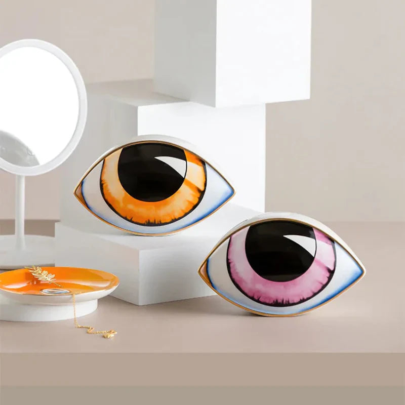 Decorative Ceramic Eye Decoration - Modern Style