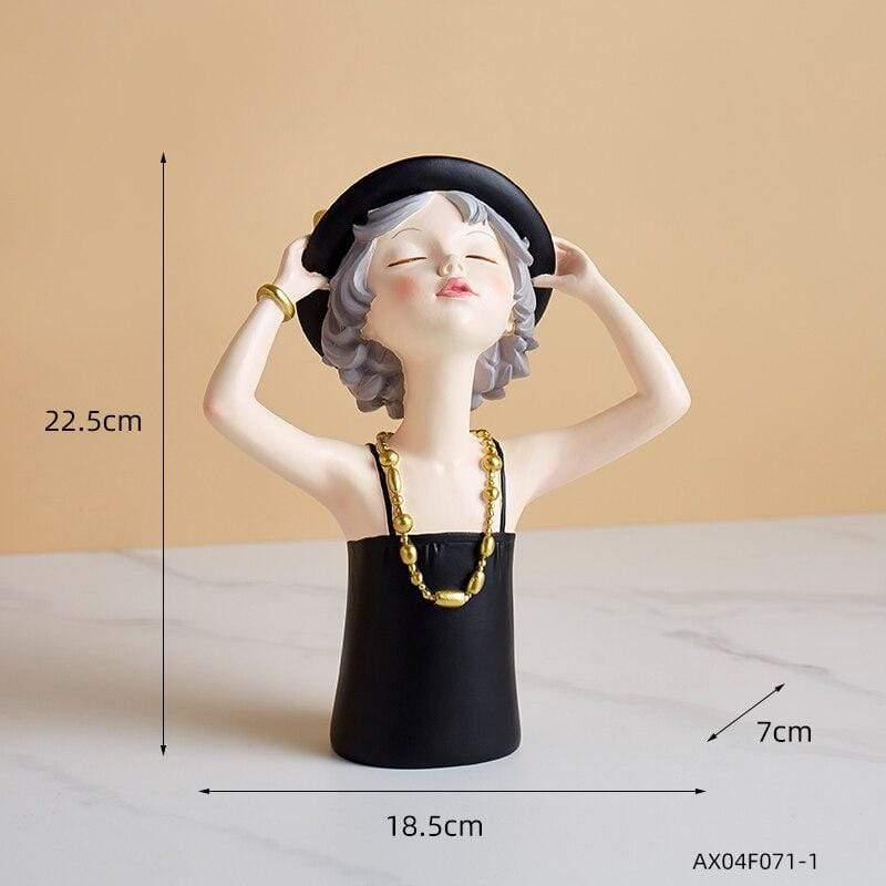 Elegant and Decorative Norwegian Figure Made of Resin - For Jewellery and Small Items