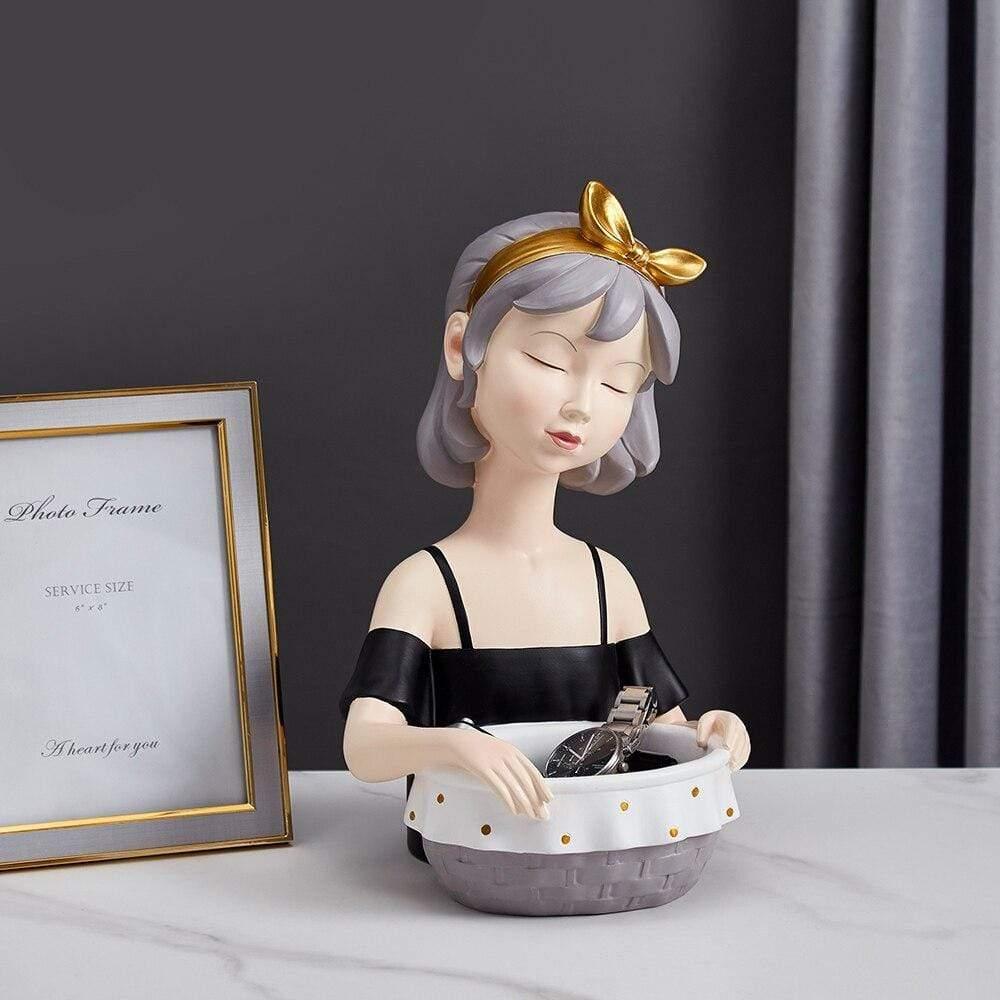 Elegant and Decorative Norwegian Figure Made of Resin - For Jewellery and Small Items