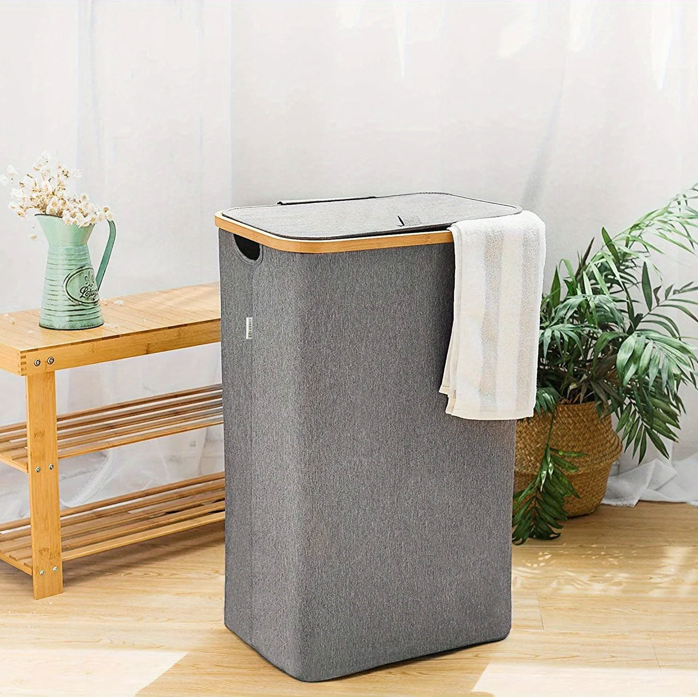 Foldable Laundry Basket with Carry Bag – Space-Saving Design for Small Spaces