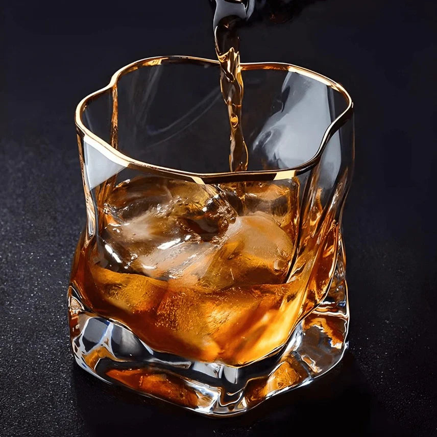 Textured Whisky Glasses – Luxury Drinking Experience of 300ml