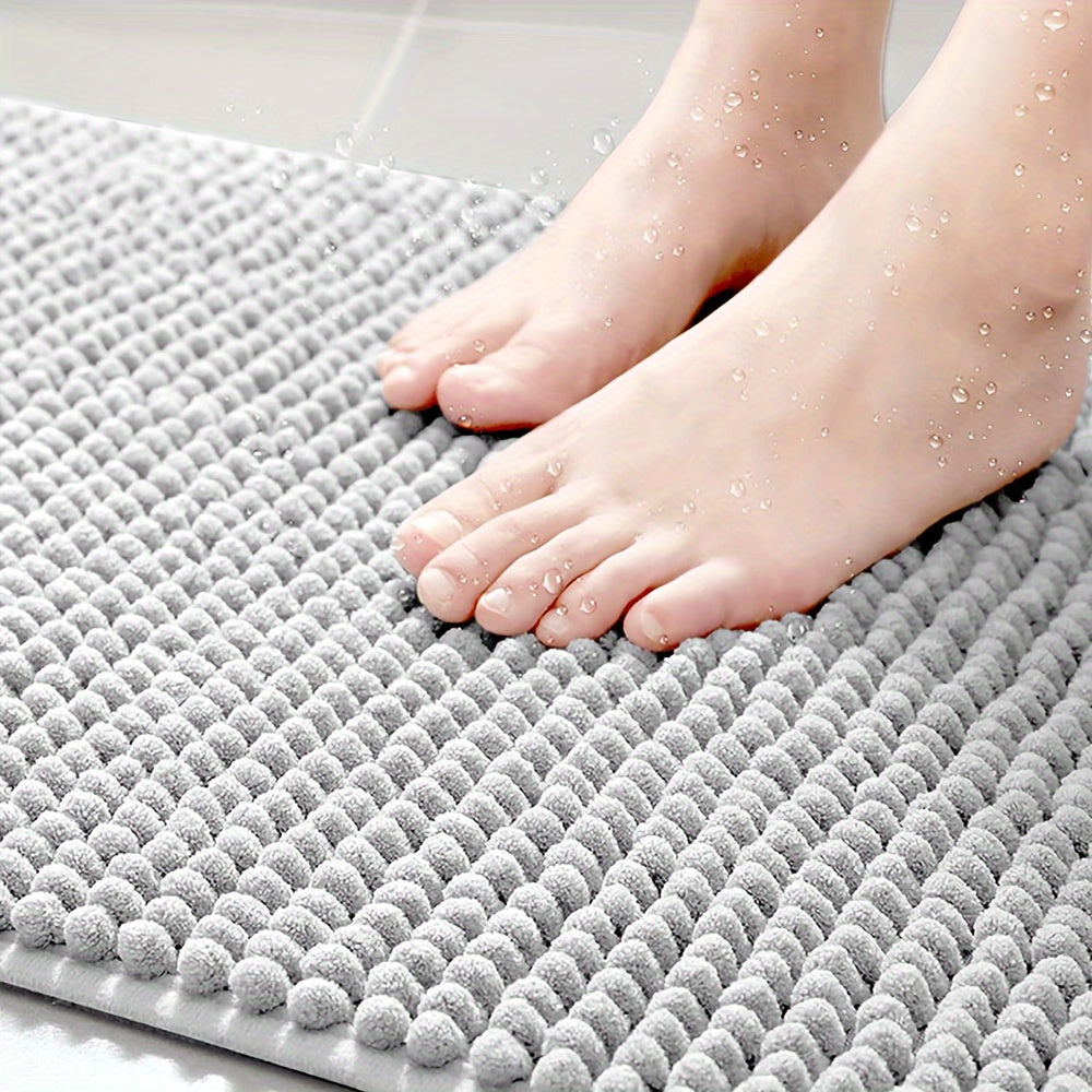 L-shaped Shower Mat - ComfortDoux - Plush and Absorbent - Non-slip