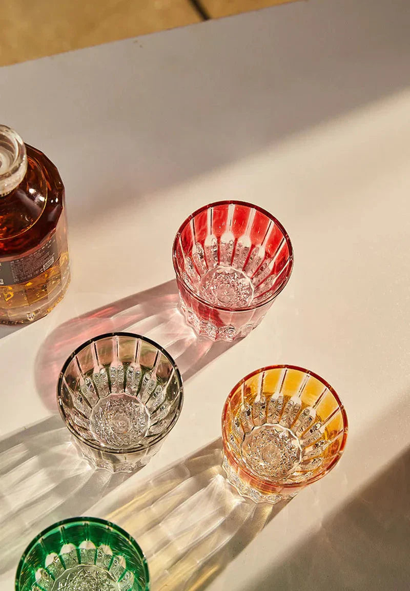 Sunbeam Crystal Whisky Glass - Hand-Cut Design