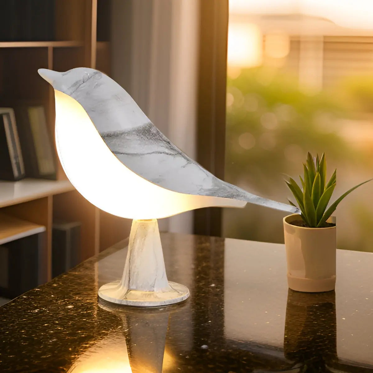 Bird Lamp with Fragrance Diffuser and Touch Control