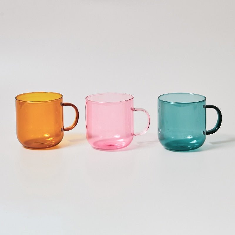 Norwegian Glass Cups, Heat Resistant, Modern Design, 350 ml