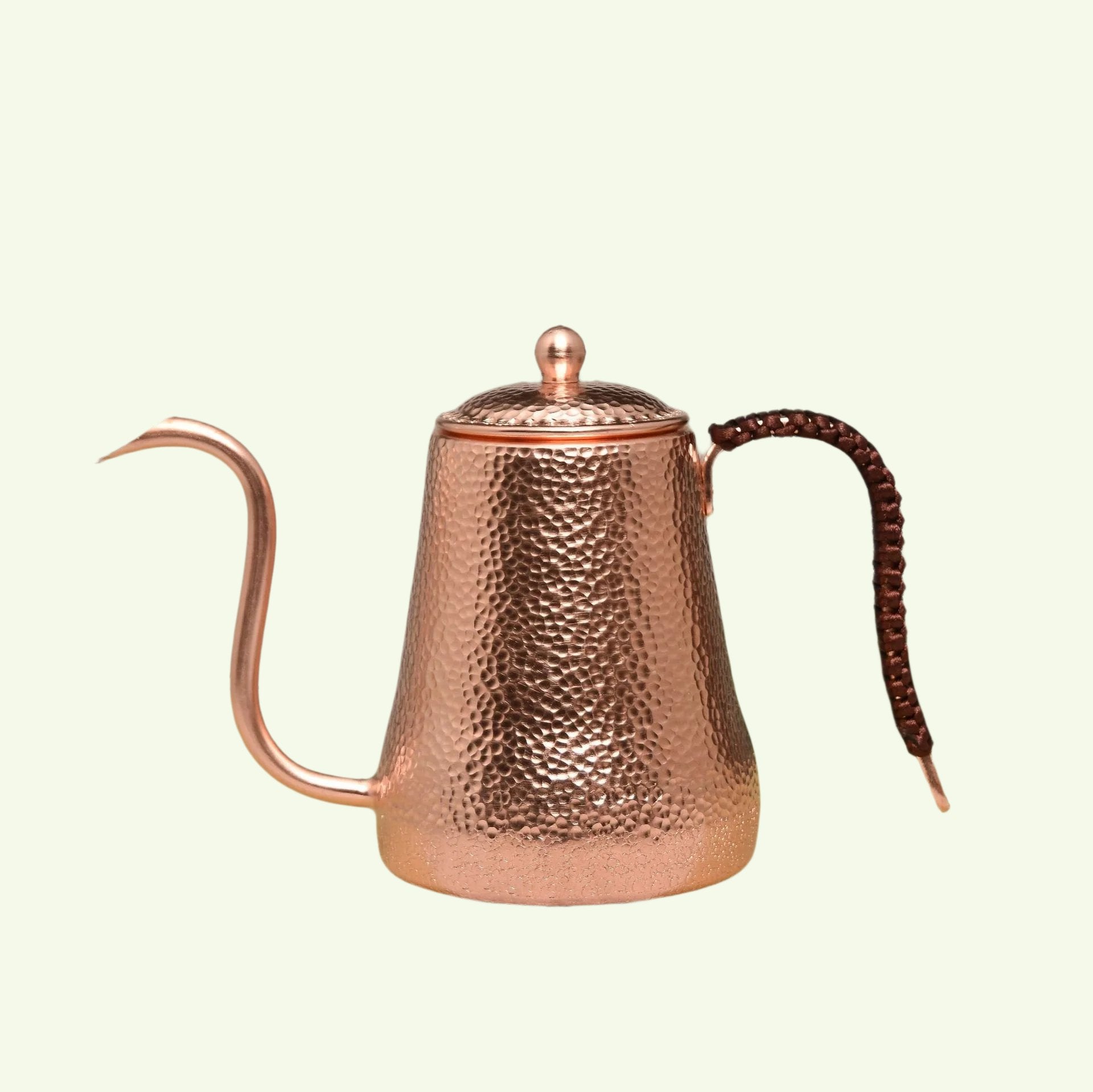 Norwegian Handmade Copper Teapot - 400 ml with Wooden Handle