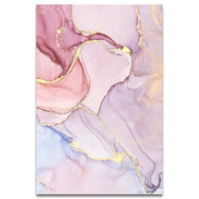 LustAura - Abstract Canvas in Pink and Purple