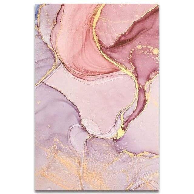 LustAura - Abstract Canvas in Pink and Purple