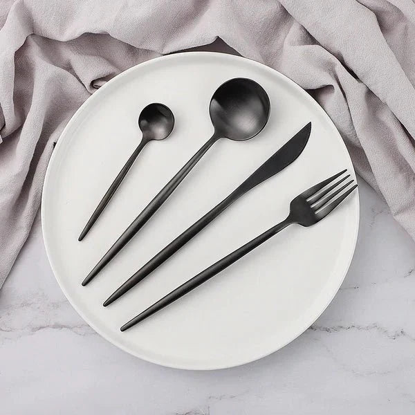 24-Piece Stainless Steel Cutlery Set – Complete for 6 People