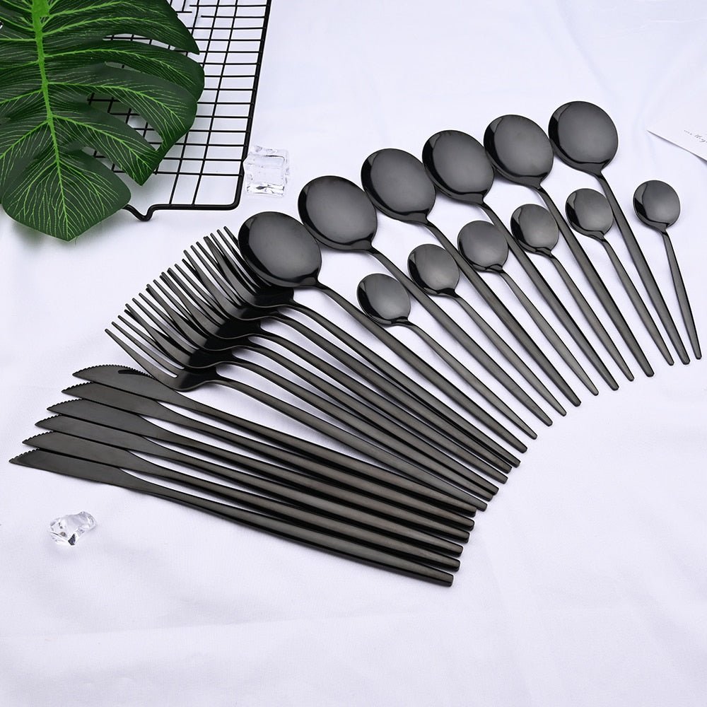 24-Piece Stainless Steel Cutlery Set – Complete for 6 People