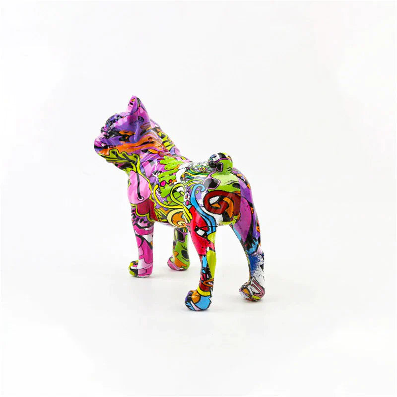 VerdeArte - Graffiti French Bulldog Statue