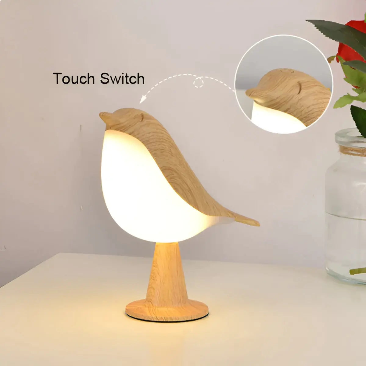 Bird Lamp with Fragrance Diffuser and Touch Control