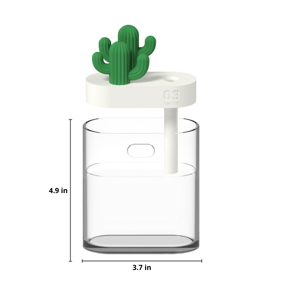 Cactus Aroma Diffuser - Ultrasonic Fragrance Diffuser with Night Light and 160 ml Tank