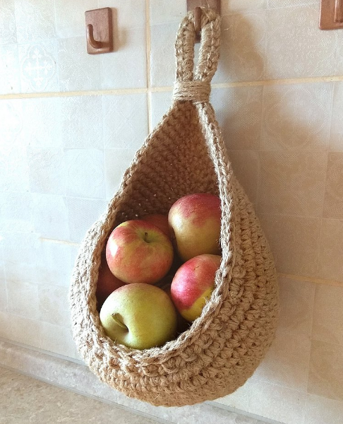 Handmade Wall Baskets for Vegetables and Fruit - Ideal for Kitchen and Living Space