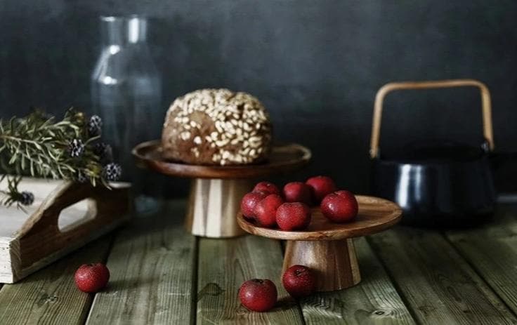 Wooden Fruit Bowl Stand - Perfect Presentation of Fresh Fruit