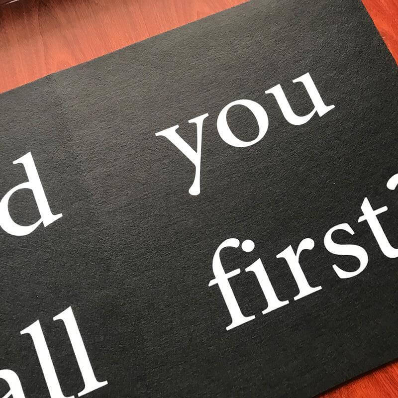 SoliMira - 'Did You Call First?' Anti-Slip Humorous Doormat