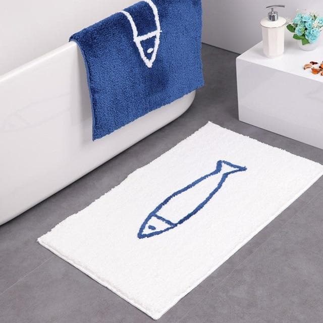 Anti-slip Bath Mat with Soft Chenille - 46x65 cm or 51x80 cm, Available in 4 Colours