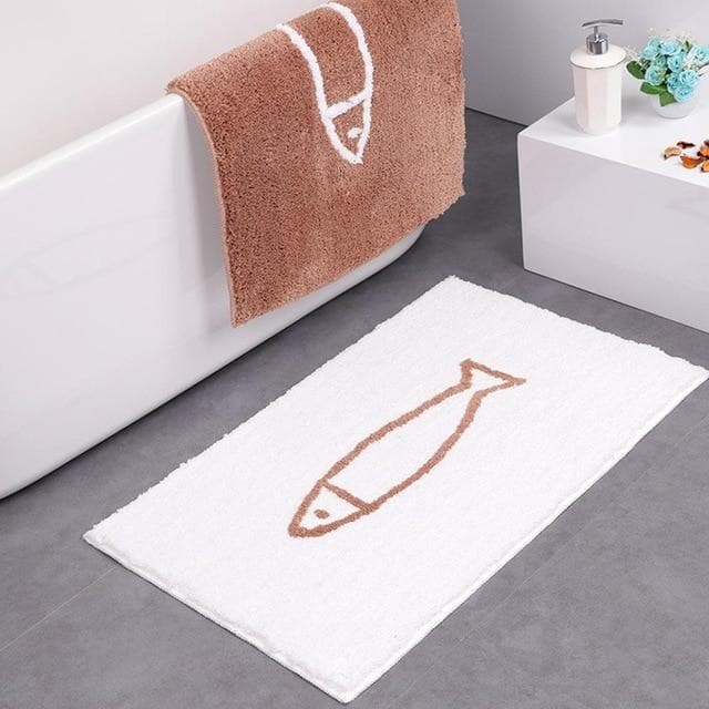 Anti-slip Bath Mat with Soft Chenille - 46x65 cm or 51x80 cm, Available in 4 Colours