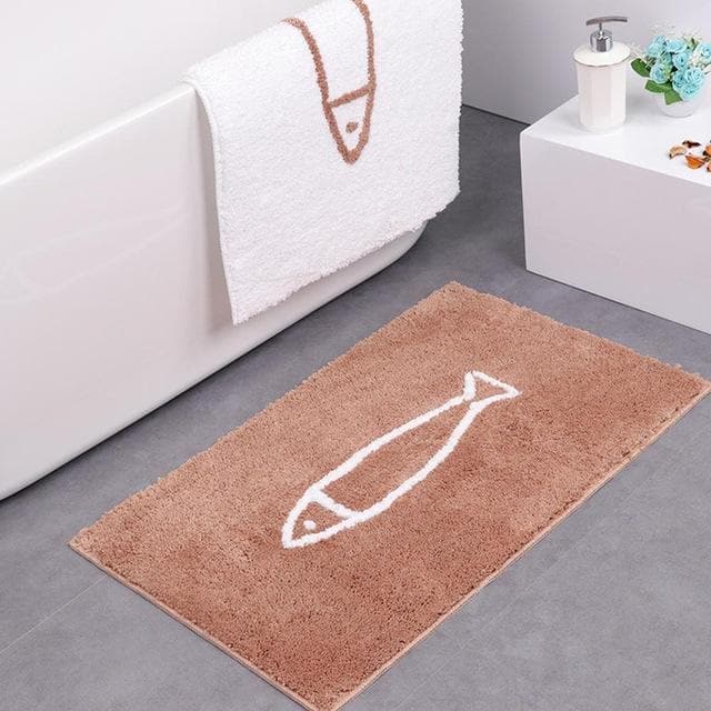 Anti-slip Bath Mat with Soft Chenille - 46x65 cm or 51x80 cm, Available in 4 Colours