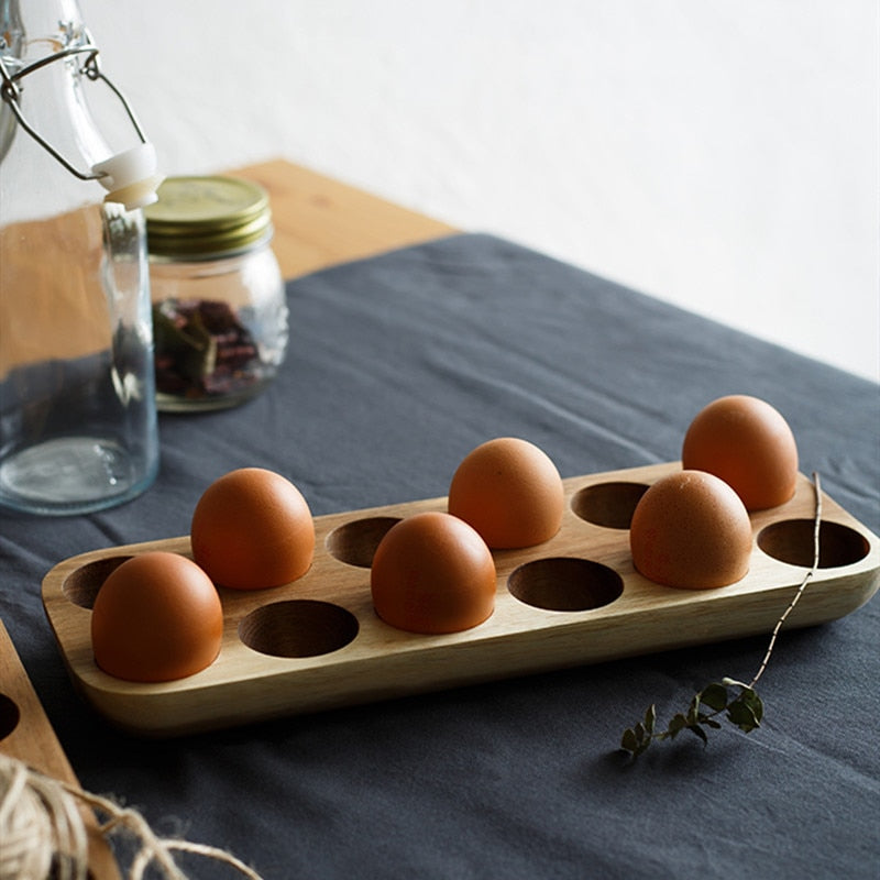 Wooden Egg Holder - Stylish and Functional Storage