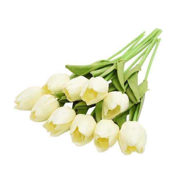 FloraHome – Set of 10 Colourful Artificial Tulips