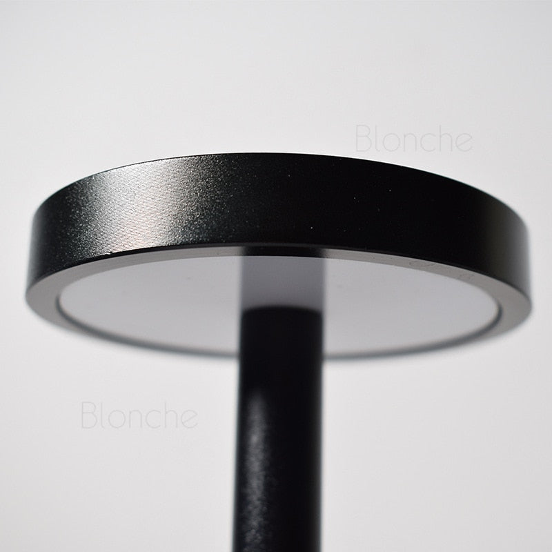 Wireless LED Table Lamp - Aluminium with Dimmable Lighting and USB Rechargeable Battery