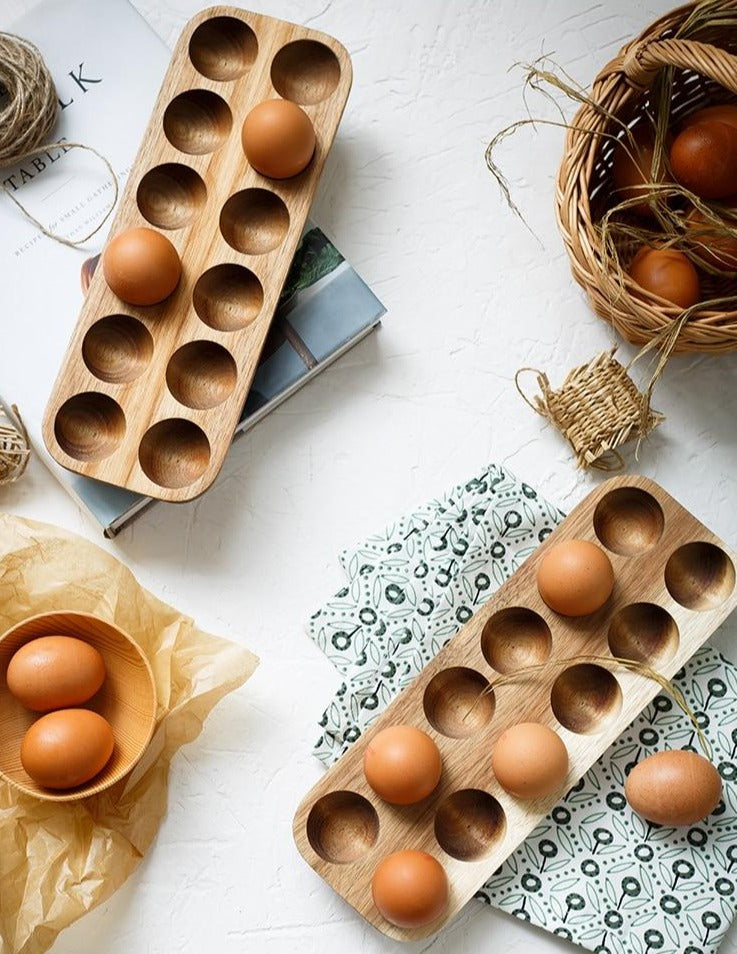 Wooden Egg Holder - Stylish and Functional Storage