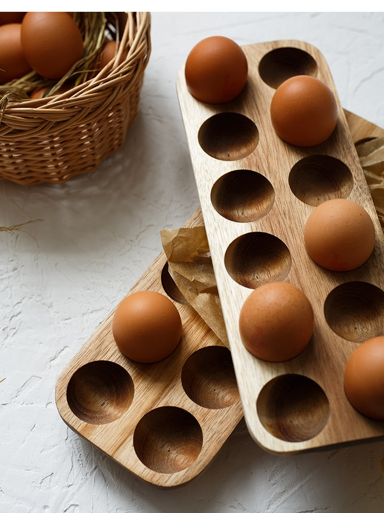 Wooden Egg Holder - Stylish and Functional Storage